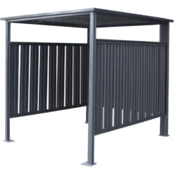 Abri à Vélos En Acier Thermolaqué Gris Anthracite 3,6m² Westmann