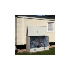 Abri à Vélos En Métal 1750L Crème 1,74m² + Kit D'ancrage TRIMETALS 8 Abri à Vélos En Métal 1750L Crème 1,74m² + Kit D'ancrage TRIMETALS -Outdoor Soldes abri a velos en metal 1750l creme 174m trimetals 2