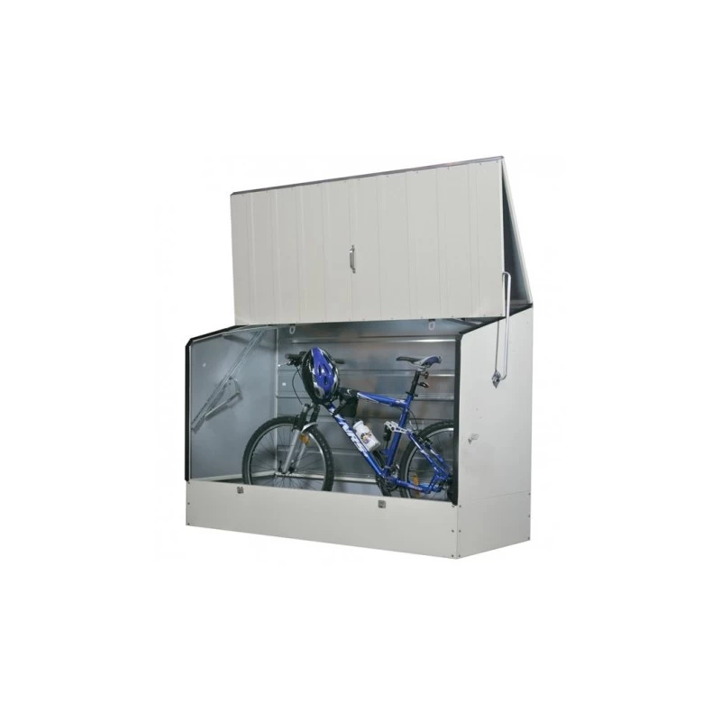 Abri à Vélos En Métal 1750L Crème 1,74m² + Kit D'ancrage TRIMETALS 5 Abri à Vélos En Métal 1750L Crème 1,74m² + Kit D'ancrage TRIMETALS – Image 5