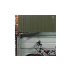 Abri à Vélos En Métal 1750L Vert 1,74m² + Kit D'ancrage TRIMETALS -Outdoor Soldes abri a velos en metal 1750l vert 174m trimetals 4