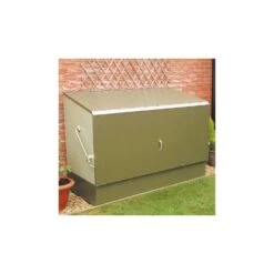 Abri à Vélos En Métal 1750L Vert 1,74m² + Kit D'ancrage TRIMETALS -Outdoor Soldes abri a velos en metal 1750l vert 174m trimetals 5