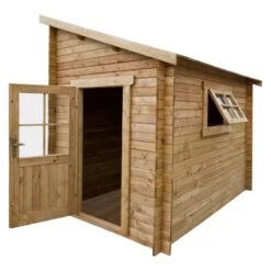 Abri Adossé 5,96m² PLUS Madriers 28mm Traités Marron Gardy Shelter 11 Abri Adossé 5,96m² PLUS Madriers 28mm Traités Marron Gardy Shelter -Outdoor Soldes abri adosse 596m plus madriers 28mm traites marron gardy shelter 5