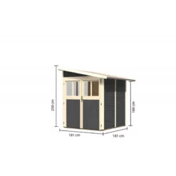 Abri Adossé En Bois Vitrifié Gris 3,27m² Wandlitz 2 - Karibu 8 Abri Adossé En Bois Vitrifié Gris 3,27m² Wandlitz 2 - Karibu -Outdoor Soldes abri adosse en bois vitrifie gris 327m wandlitz 2 karibu 2