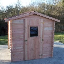 Abri En Douglas DALIA 4,71m² En Madriers 20mm - HABRITA -Outdoor Soldes abri dalia 482m en madriers douglas 20mm sans plancher habrita 1 4