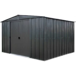 Abri De Jardin 10,7m² Toit Double Pente En Acier Galvanisé Anthracite Spacemaker -Outdoor Soldes abri de jardin 107m toit double pente en acier galvanise anthracite spacemaker 4
