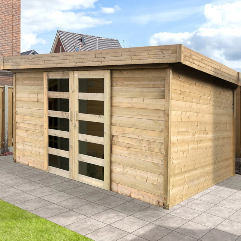 Abri De Jardin 12,07m² Malmo En Bois Traité Autoclave 28mm SOLID 1 Abri De Jardin 12,07m² Malmo En Bois Traité Autoclave 28mm SOLID