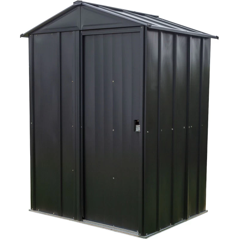 Abri De Jardin 1,5m² Toit Double Pente En Acier Galvanisé Anthracite Spacemaker 2 Abri De Jardin 1,5m² Toit Double Pente En Acier Galvanisé Anthracite Spacemaker – Image 2