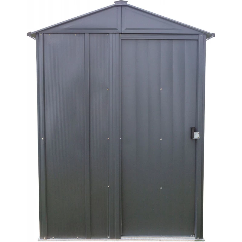 Abri De Jardin 1,5m² Toit Double Pente En Acier Galvanisé Anthracite Spacemaker 4 Abri De Jardin 1,5m² Toit Double Pente En Acier Galvanisé Anthracite Spacemaker – Image 4