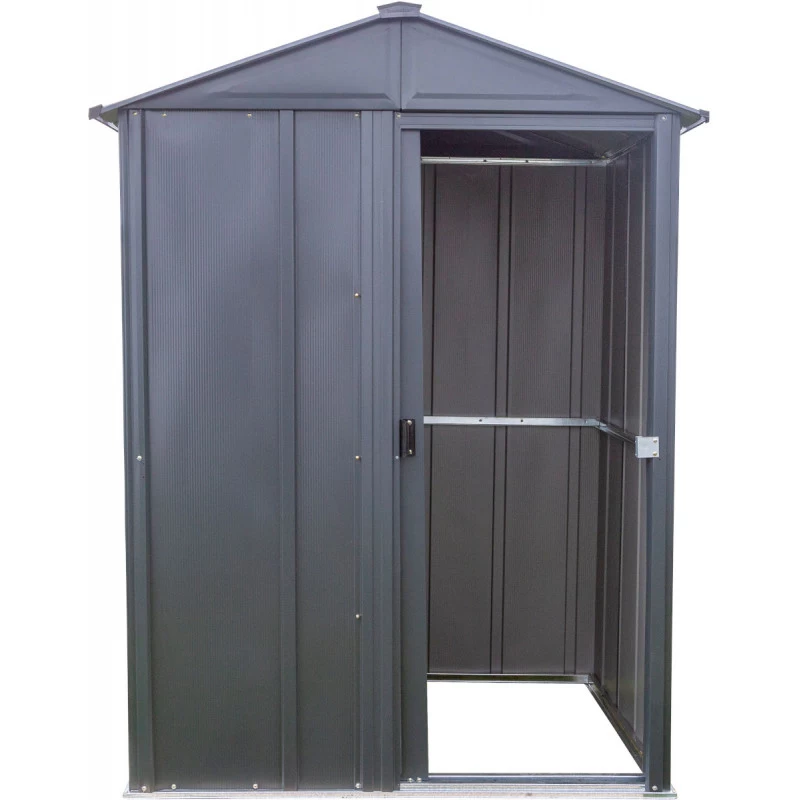 Abri De Jardin 1,5m² Toit Double Pente En Acier Galvanisé Anthracite Spacemaker 5 Abri De Jardin 1,5m² Toit Double Pente En Acier Galvanisé Anthracite Spacemaker – Image 5