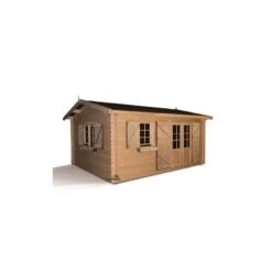 Abri De Jardin 19,82m² En Bois Brut 34mm ELISTA Forest Style