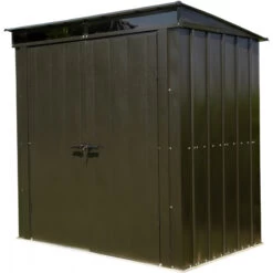 Abri De Jardin 2,55m² Monopente En Acier Galvanisé Noir Avec Toit Skylight Spacemaker -Outdoor Soldes abri de jardin 255m monopente en acier galvanise noir avec toit skylight spacemaker 5