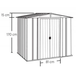 Abri De Jardin 2,5m² Toit Double Pente En Acier Galvanisé Anthracite Spacemaker -Outdoor Soldes abri de jardin 25m toit double pente en acier galvanise anthracite spacemaker 4