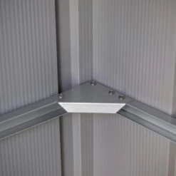 Abri De Jardin 2,7m² Monopente En Acier Galvanisé Noir Onyx Spacemaker -Outdoor Soldes abri de jardin 27m monopente en acier galvanise noir onyx spacemaker 3