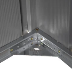 Abri De Jardin 2,7m² Monopente En Acier Galvanisé Noir Onyx Spacemaker -Outdoor Soldes abri de jardin 27m monopente en acier galvanise noir onyx spacemaker 4