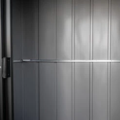 Abri De Jardin 2,7m² Monopente En Acier Galvanisé Noir Onyx Spacemaker -Outdoor Soldes abri de jardin 27m monopente en acier galvanise noir onyx spacemaker 5