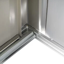 Abri De Jardin 2,93m² Toit Double Pente En Acier Galvanisé Aspect Bois Spacemaker -Outdoor Soldes abri de jardin 293m toit double pente en acier galvanise aspect bois spacemaker 3