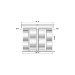 Abri De Jardin 4,31m² Skur 4 + Plancher Traité Peint Gris Baltic -Outdoor Soldes abri de jardin 431m skur 4 plancher traite peint gris baltic 8