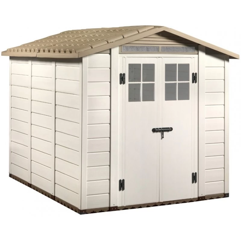 Abri De Jardin 6,03m² En PVC Avec Plancher Evo Tuscany 240 – Garofalo 2 Abri De Jardin 6,03m² En PVC Avec Plancher Evo Tuscany 240 – Garofalo – Image 2