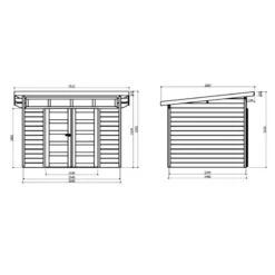 Abri De Jardin 7,2m² Verona En Bois Massif 28mm SOLID -Outdoor Soldes abri de jardin 72m verona en bois massif 28mm solid 2