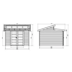 Abri De Jardin 8,92m² Milano En Bois Massif 28mm SOLID -Outdoor Soldes abri de jardin 892m milano en bois massif 28mm solid 2