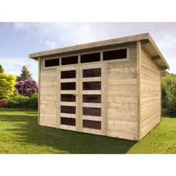 Abri De Jardin 9,12m² Venezia En Bois Massif 28mm SOLID -Outdoor Soldes abri de jardin 912m venezia en bois massif 28mm solid 2