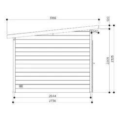 Abri De Jardin 9,12m² Venezia En Bois Massif 28mm SOLID -Outdoor Soldes abri de jardin 912m venezia en bois massif 28mm solid 4
