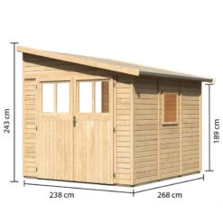 Abri De Jardin Adossé En Bois Certifié 6,23m² Bomlitz 3 - Karibu 8 Abri De Jardin Adossé En Bois Certifié 6,23m² Bomlitz 3 - Karibu -Outdoor Soldes abri de jardin adosse en bois certifie 623m bomlitz 3 karibu 2