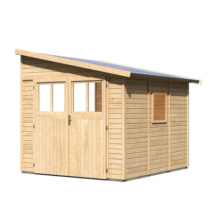 Abri De Jardin Adossé En Bois Certifié 6,23m² Bomlitz 3 - Karibu 4 Abri De Jardin Adossé En Bois Certifié 6,23m² Bomlitz 3 - Karibu – Image 4