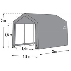 Abri De Jardin Démontable 5,4m² En Acier Et Polyéthylène Gris – Shelter Logic 9 Abri De Jardin Démontable 5,4m² En Acier Et Polyéthylène Gris – Shelter Logic -Outdoor Soldes abri de jardin demontable 54m en acier et polyethylene gris shelter logic 3