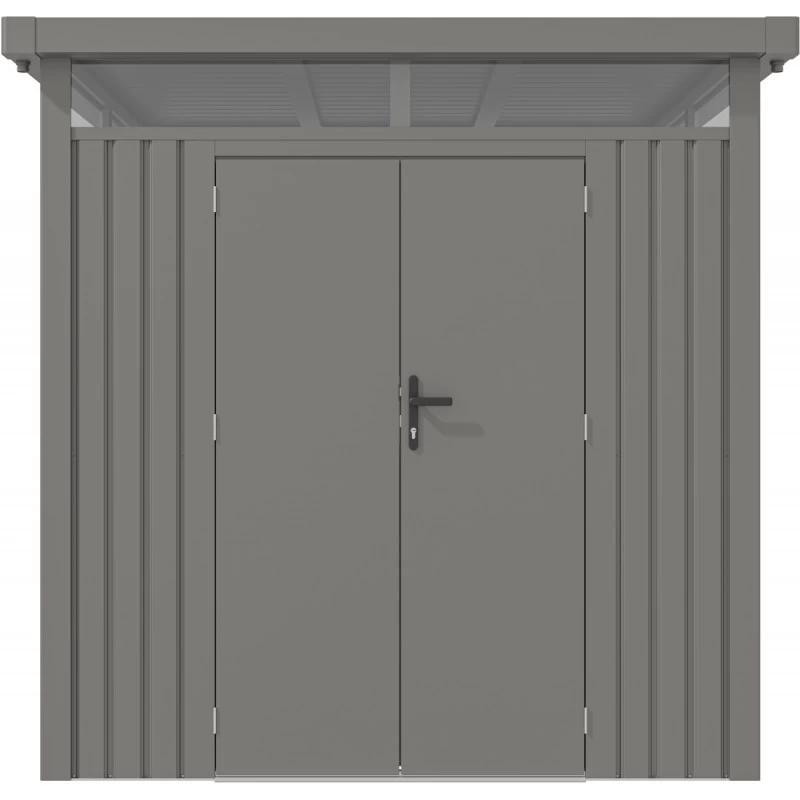 Abri De Jardin En Acier Galvanisé Kosto 5,29m² + Kit D'ancrage - X-Métal 2 Abri De Jardin En Acier Galvanisé Kosto 5,29m² + Kit D'ancrage - X-Métal – Image 2