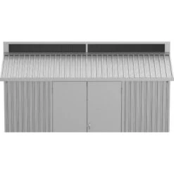 Abri De Jardin En Aluminium Gris Avec Puits De Lumière 7,27m² + Kit Fondation - DURAMAX -Outdoor Soldes abri de jardin en aluminium gris avec puits de lumiere 727m kit fondation duramax 2