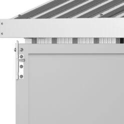 Abri De Jardin En Aluminium Gris Avec Puits De Lumière 7,27m² + Kit Fondation - DURAMAX -Outdoor Soldes abri de jardin en aluminium gris avec puits de lumiere 727m kit fondation duramax 4