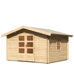 Abri De Jardin En Bois 10,60m² Avec Toit En Pente - Mühlheim 4 - Karibu -Outdoor Soldes abri de jardin en bois 1060m avec toit en pente muhlheim 4 karibu 2