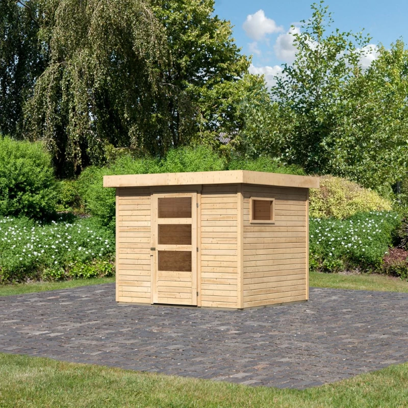 Abri De Jardin En Bois 5,25m² Freiburg 3 - Karibu 2 Abri De Jardin En Bois 5,25m² Freiburg 3 - Karibu – Image 2