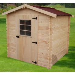 Abri De Jardin En Bois Brut 4,28m² Madriers 28mm - Habrita 5 Abri De Jardin En Bois Brut 4,28m² Madriers 28mm - Habrita -Outdoor Soldes abri de jardin en bois brut 428m madriers 28mm habrita 2