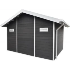Abri De Jardin En Bois Composite 28mm Anthracite 10,71m² PREMIUM - Woodlife Garden -Outdoor Soldes abri de jardin en bois composite 28mm anthracite 1071m premium woodlife garden 3