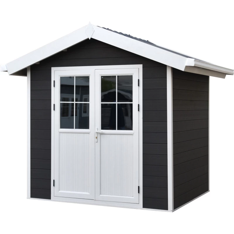 Abri De Jardin En Bois Composite 28mm Anthracite 4,77m² PREMIUM - Woodlife Garden 1 Abri De Jardin En Bois Composite 28mm Anthracite 4,77m² PREMIUM - Woodlife Garden
