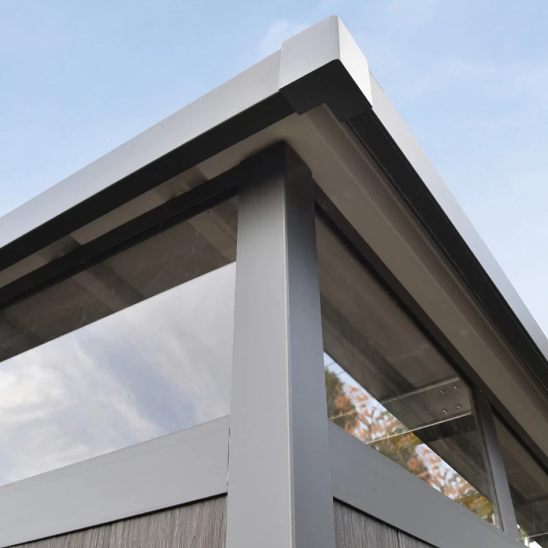 Abri De Jardin En Bois Composite 28mm Anthracite 5,28m² GORDON Skylight - Woodlife Garden 6 Abri De Jardin En Bois Composite 28mm Anthracite 5,28m² GORDON Skylight - Woodlife Garden – Image 6