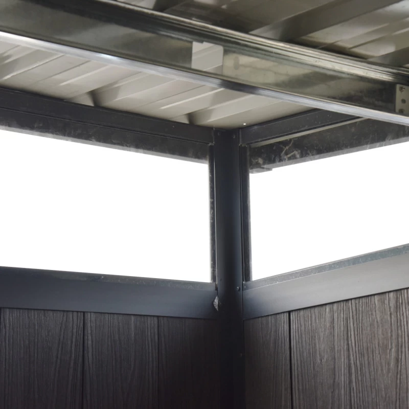 Abri De Jardin En Bois Composite 28mm Anthracite 6,69m² GORDON Skylight - Woodlife Garden 6 Abri De Jardin En Bois Composite 28mm Anthracite 6,69m² GORDON Skylight - Woodlife Garden – Image 6