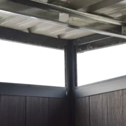 Abri De Jardin En Bois Composite 28mm Anthracite 6,69m² WINSTON Skylight - Woodlife Garden -Outdoor Soldes abri de jardin en bois composite 28mm anthracite 669m winston skylight woodlife garden 2