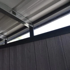 Abri De Jardin En Bois Composite 28mm Anthracite 6,69m² WINSTON Skylight - Woodlife Garden -Outdoor Soldes abri de jardin en bois composite 28mm anthracite 669m winston skylight woodlife garden 3