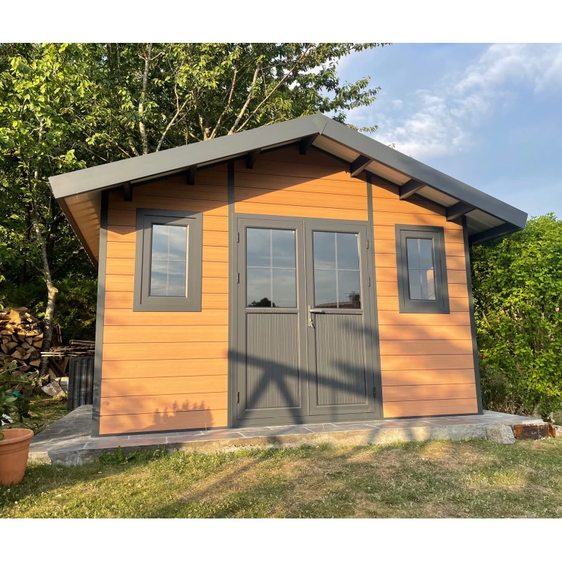 Abri De Jardin En Bois Composite 28mm Aspect Bois 10,71m² PREMIUM - Woodlife Garden 4 Abri De Jardin En Bois Composite 28mm Aspect Bois 10,71m² PREMIUM - Woodlife Garden – Image 4