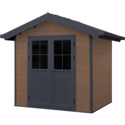 Abri De Jardin En Bois Composite 28mm Aspect Bois 4,77m² PREMIUM - Woodlife Garden