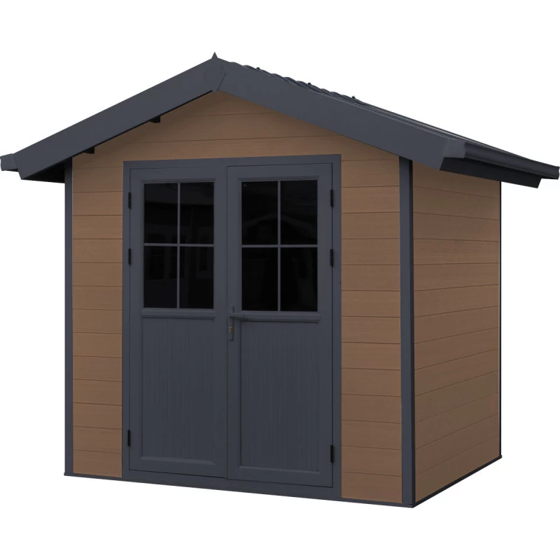 Abri De Jardin En Bois Composite 28mm Aspect Bois 4,77m² PREMIUM - Woodlife Garden 1 Abri De Jardin En Bois Composite 28mm Aspect Bois 4,77m² PREMIUM - Woodlife Garden