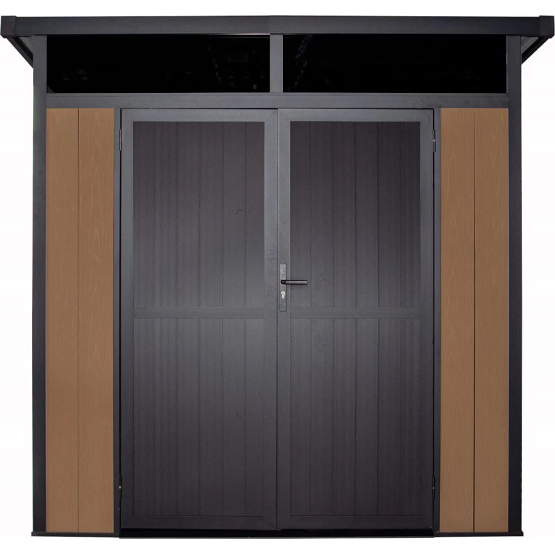 Abri De Jardin En Bois Composite 28mm Aspect Bois 5,28m² GORDON Skylight - Woodlife Garden 2 Abri De Jardin En Bois Composite 28mm Aspect Bois 5,28m² GORDON Skylight - Woodlife Garden – Image 2