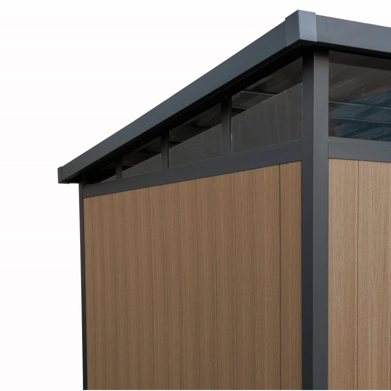 Abri De Jardin En Bois Composite 28mm Aspect Bois 5,28m² GORDON Skylight - Woodlife Garden 5 Abri De Jardin En Bois Composite 28mm Aspect Bois 5,28m² GORDON Skylight - Woodlife Garden – Image 5