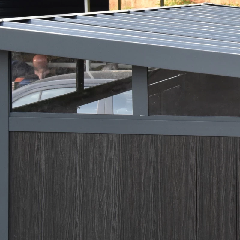 Abri De Jardin En Bois Composite 28mm Aspect Bois 6,69m² GORDON Skylight - Woodlife Garden 3 Abri De Jardin En Bois Composite 28mm Aspect Bois 6,69m² GORDON Skylight - Woodlife Garden – Image 3