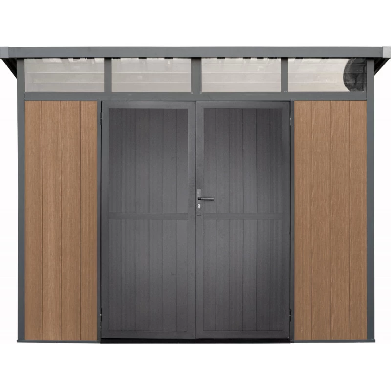 Abri De Jardin En Bois Composite 28mm Aspect Bois 6,69m² GORDON Skylight - Woodlife Garden 1 Abri De Jardin En Bois Composite 28mm Aspect Bois 6,69m² GORDON Skylight - Woodlife Garden