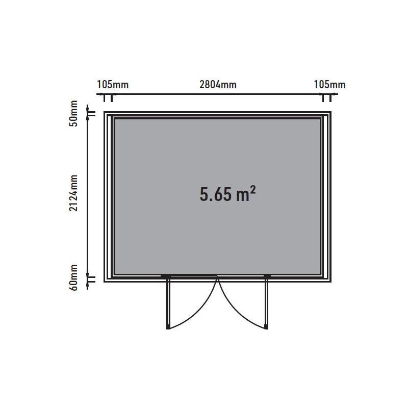 Abri De Jardin En Bois Composite 28mm Aspect Bois 6,69m² WINSTON Skylight - Woodlife Garden 3 Abri De Jardin En Bois Composite 28mm Aspect Bois 6,69m² WINSTON Skylight - Woodlife Garden – Image 3