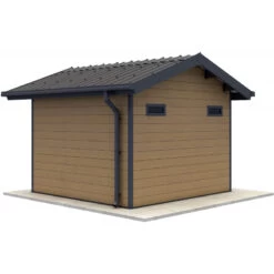 Abri De Jardin En Bois Composite 28mm Aspect Bois 7,78m² PREMIUM - Woodlife Garden -Outdoor Soldes abri de jardin en bois composite 28mm aspect bois 778m premium woodlife garden 3